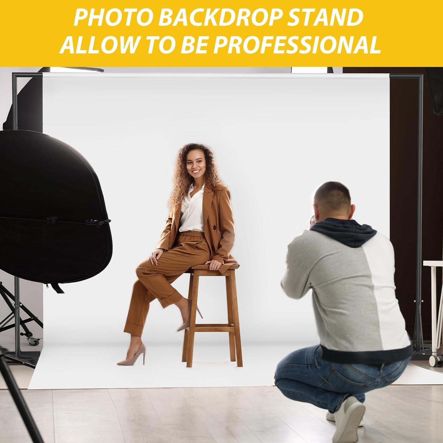 Soporte de Banner Ajustable HAITRAL Negro 3.04x2.13 m