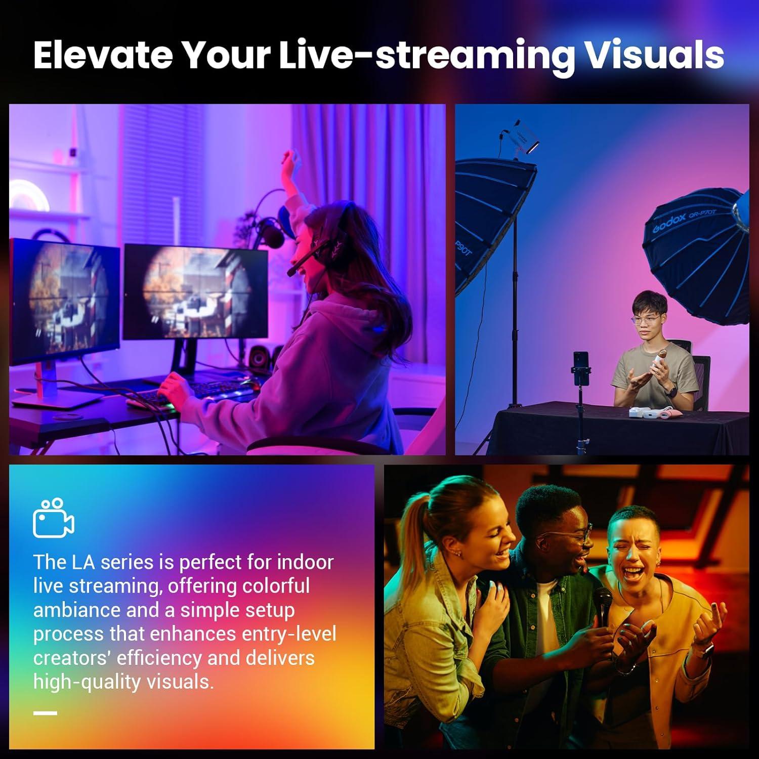 Godox LA150R Luz de Video LED RGBW 165W Montura Bowens