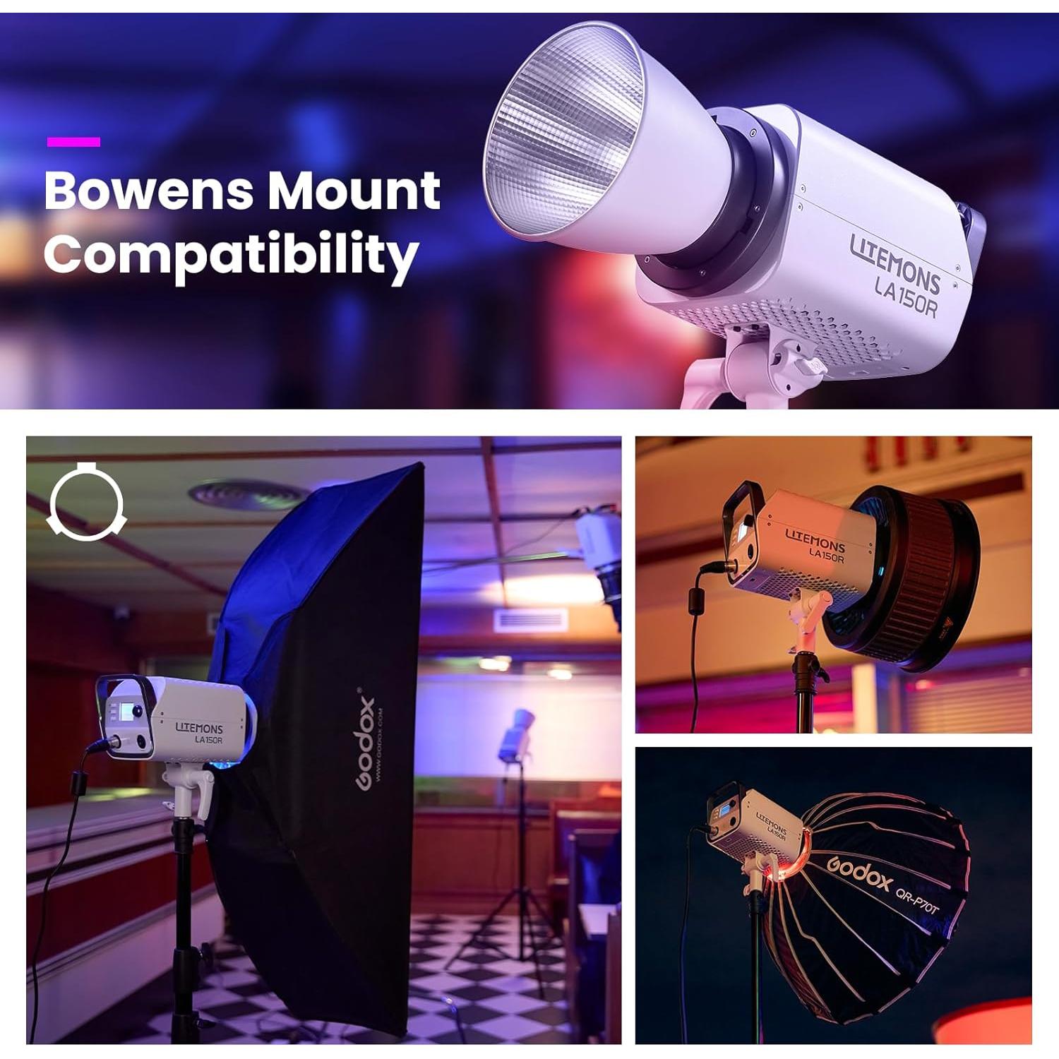 Godox LA150R Luz de Video LED RGBW 165W Montura Bowens