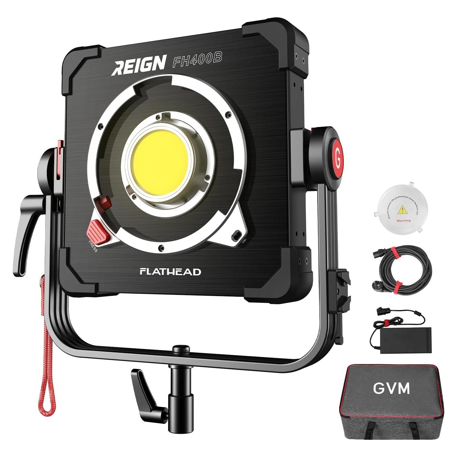 Luz de Video LED GVM FH400B Bi-Color 400W IP65 2700K-6800K