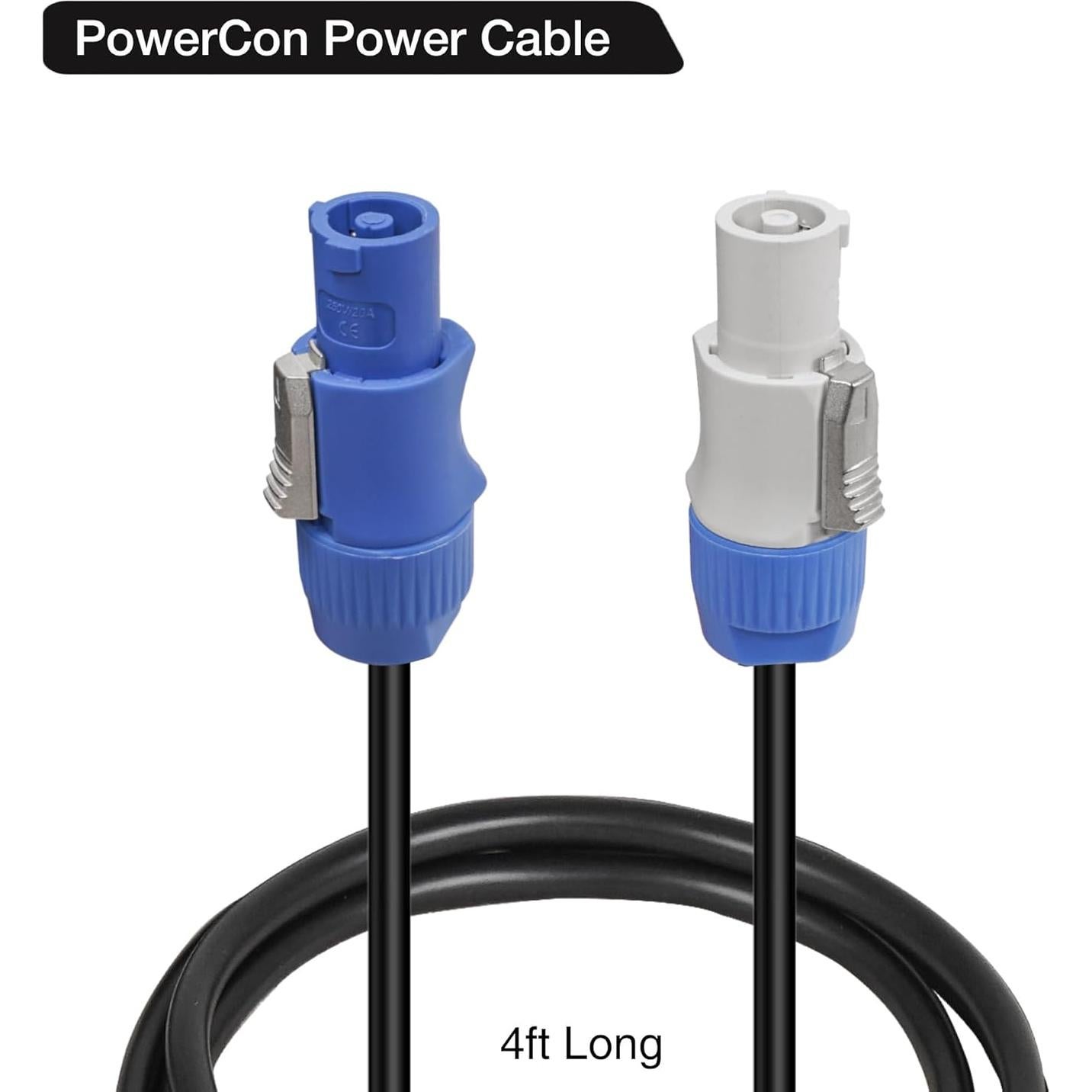 Cable de Alimentación PowerCon 2 Pack 1.22m Sound Town STC-PP4-2PK