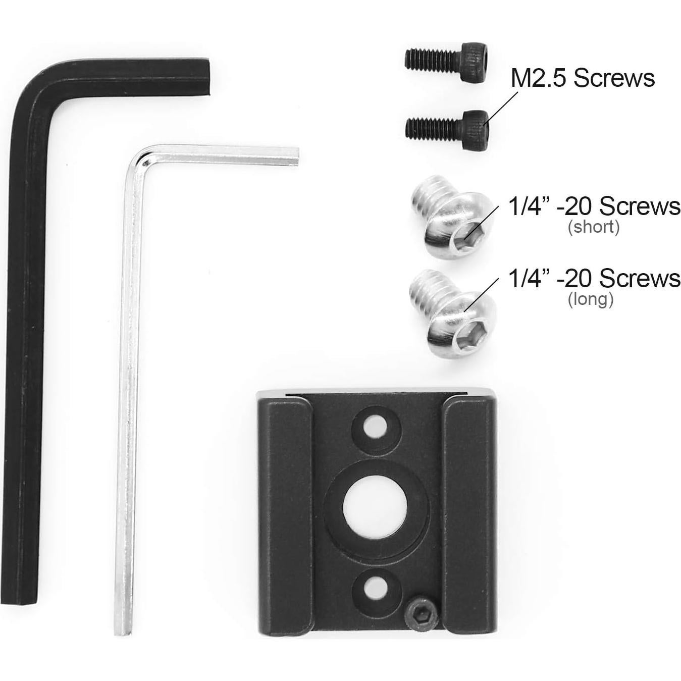 Adaptador de Montaje de Zapata Fría Anwenk 2 Piezas 1/4"