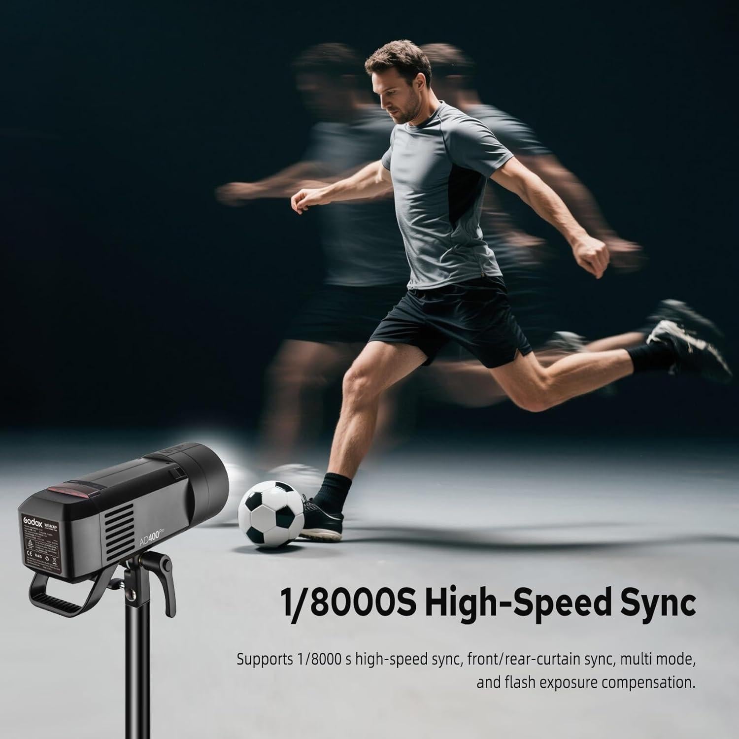 Godox AD400PRO Flash Estudio 400Ws TTL 2.4G GN72 5600K