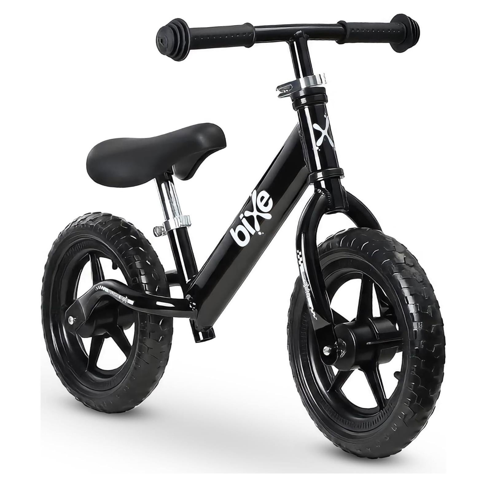 Bicicleta de Equilibrio Bixe Negra 24 cm para Niños 3-5 Años