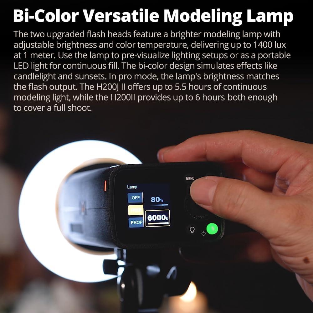 Flash Estroboscópico Godox AD200Pro II 200Ws Inalámbrico