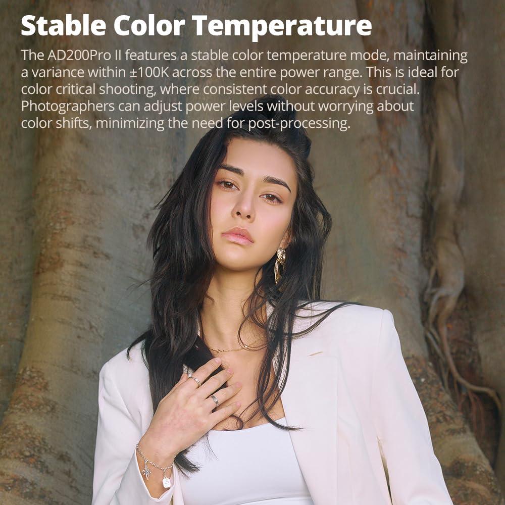 Flash Estroboscópico Godox AD200Pro II 200Ws Inalámbrico