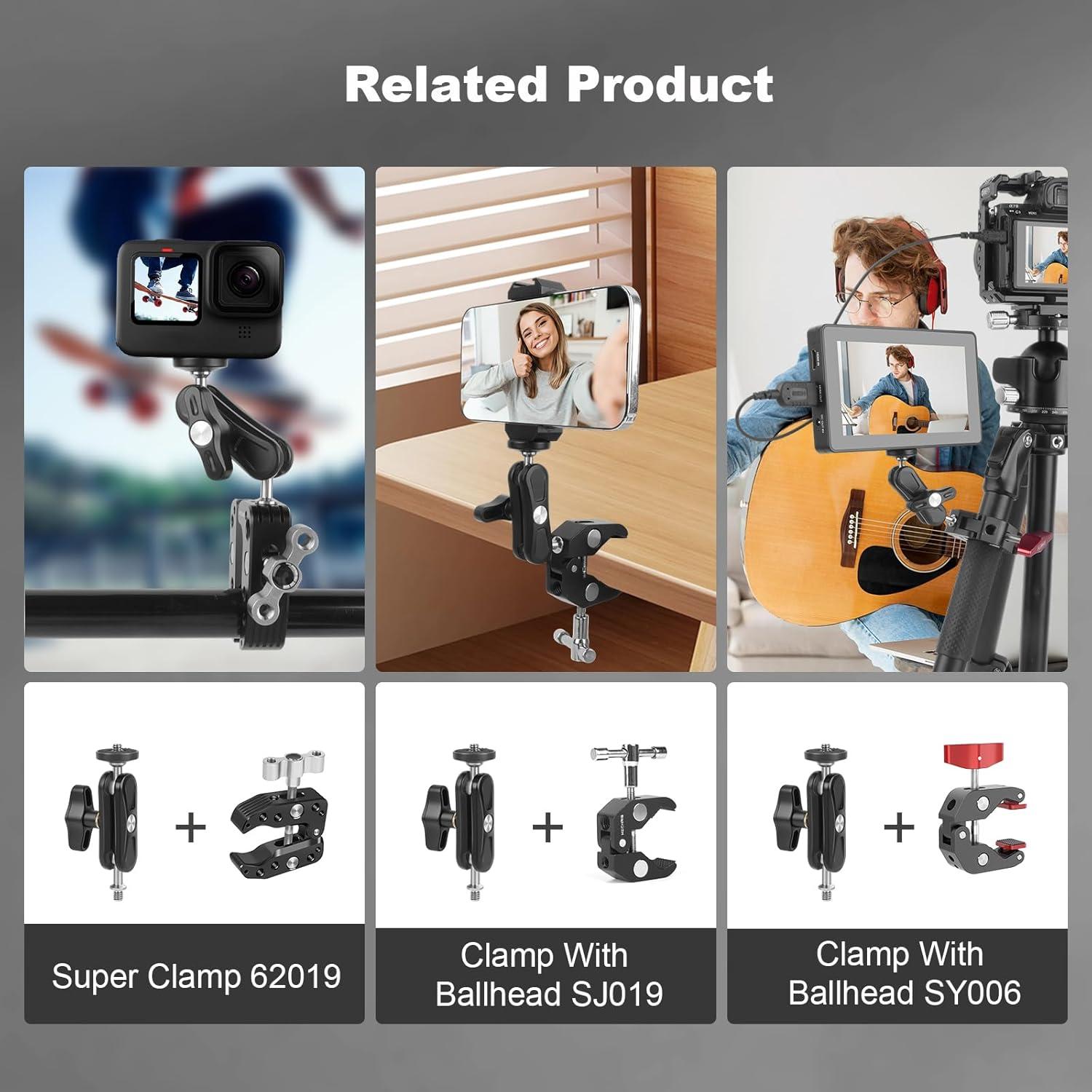 Adaptador de Brazo Mágico Mechrig 68010 Doble Cabeza 45g