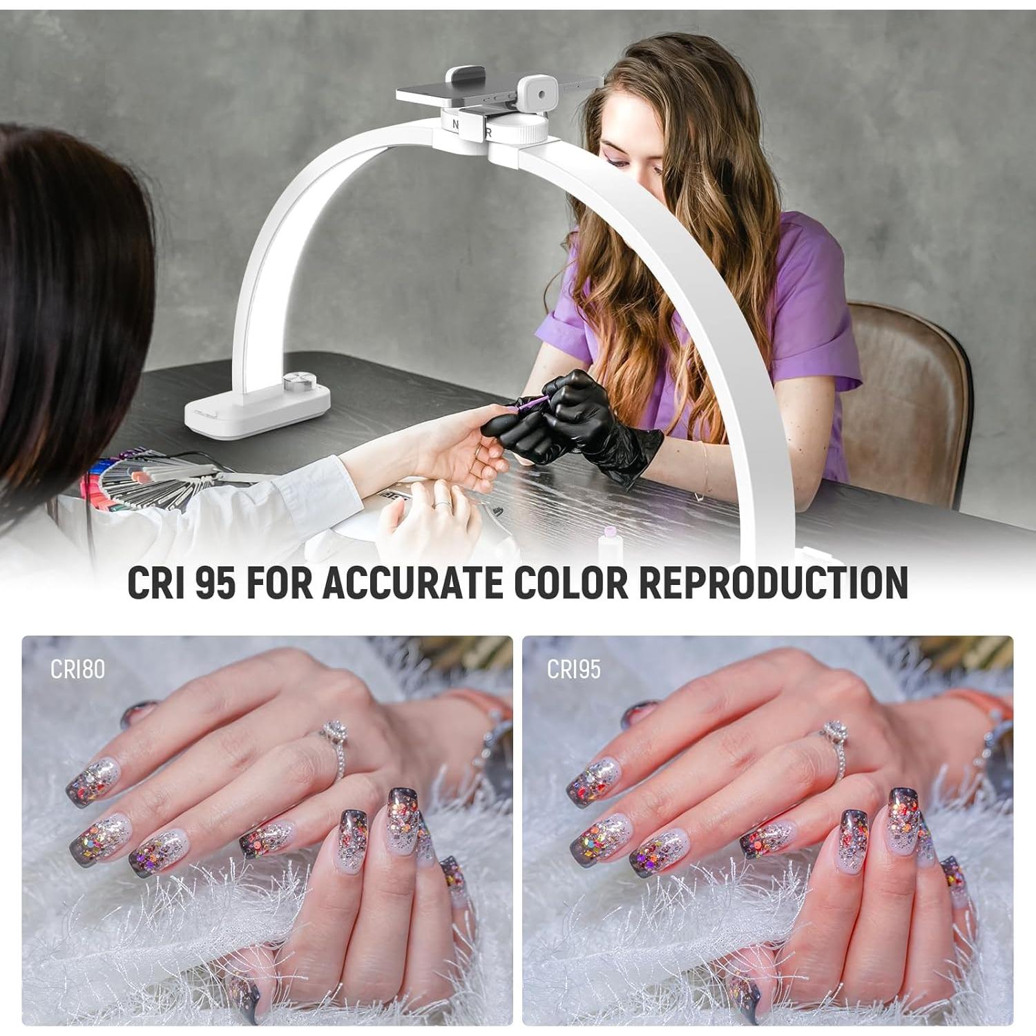 Luz de Anillo LED NEEWER 18" 55W con Soporte y Adaptador