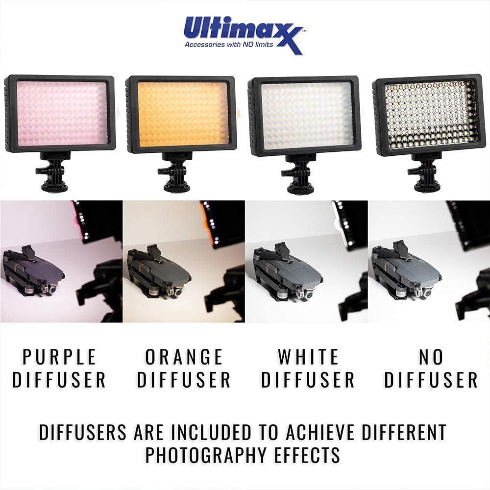 Kit de Luz de Video LED Ultimaxx 160 con Trípodes y Baterías