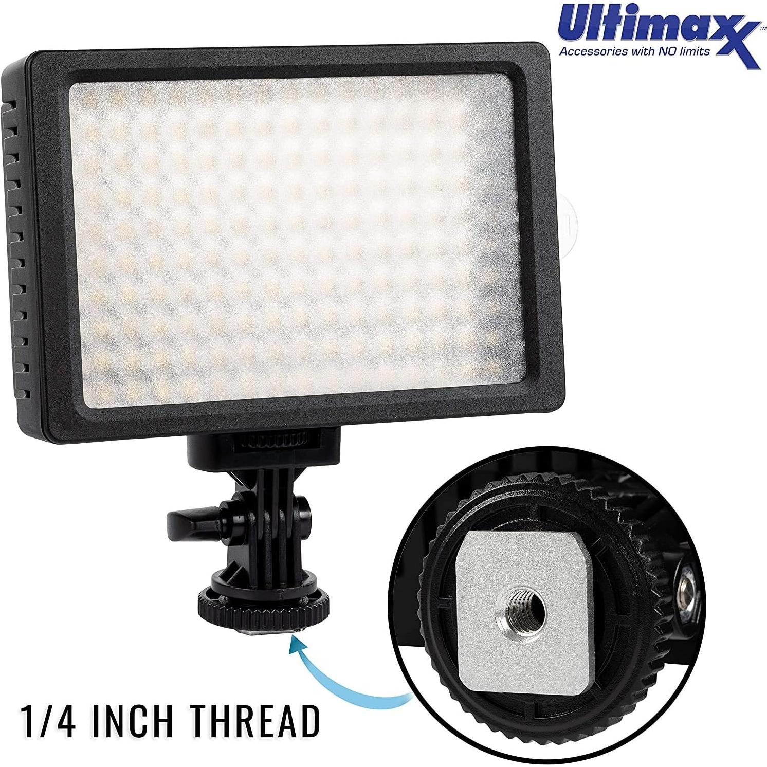 Kit de Luz de Video LED Ultimaxx 160 con Trípodes y Baterías