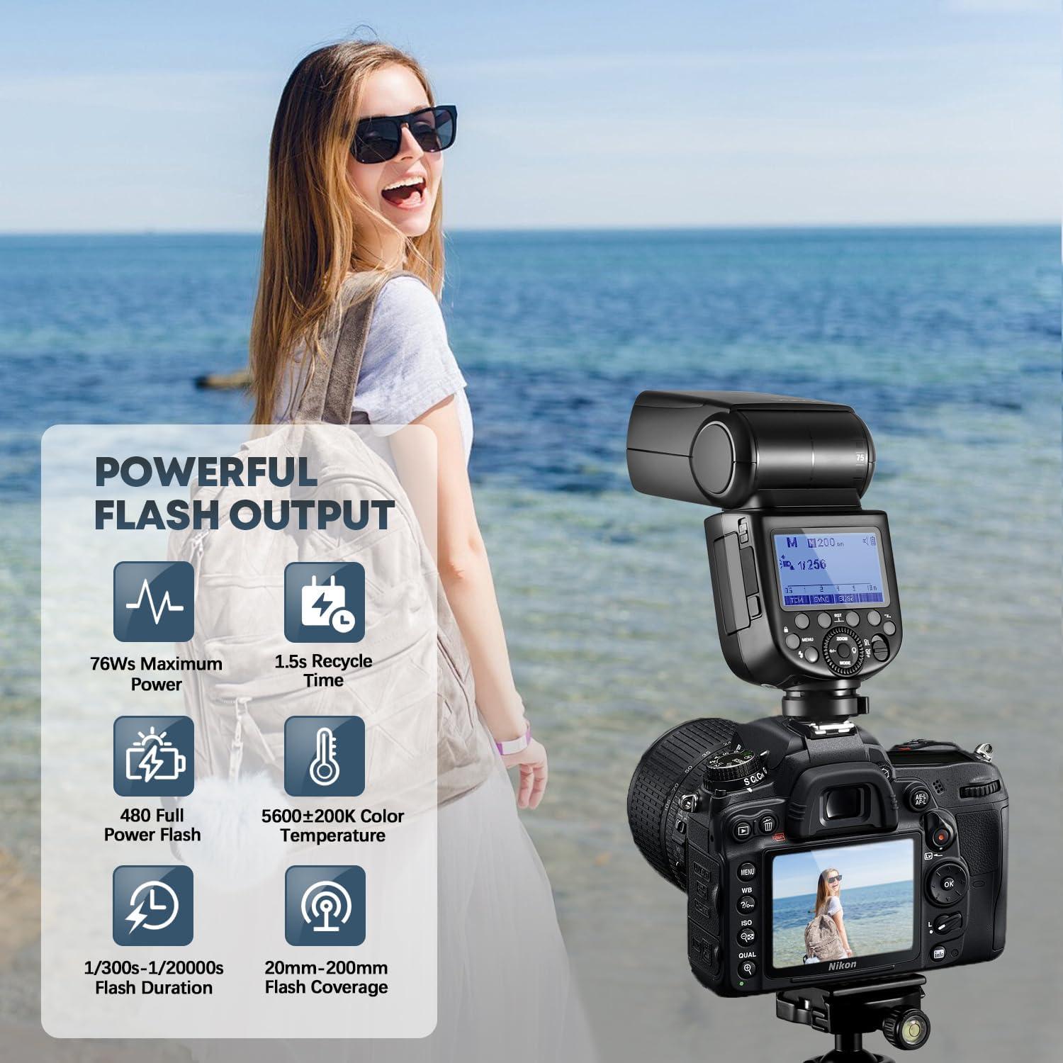 Flash Godox V860III-N para Nikon, TTL HSS 1.5s, 2600mAh