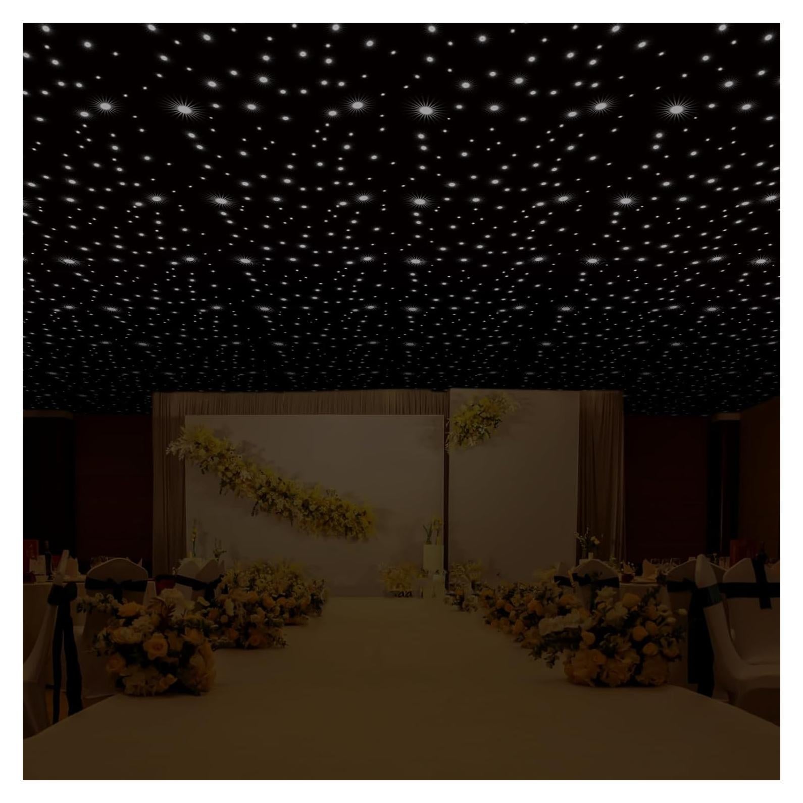 Telón de fondo LED 4.27m x 4.27m WUPYI Cielo Estrellado