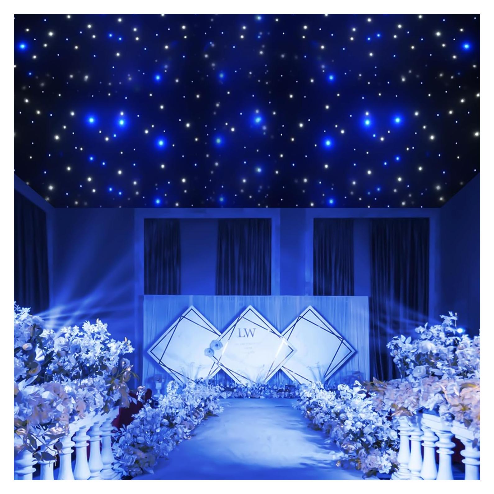 Cortina de Luces LED Estrella Poggyyi 6x3m Control Remoto