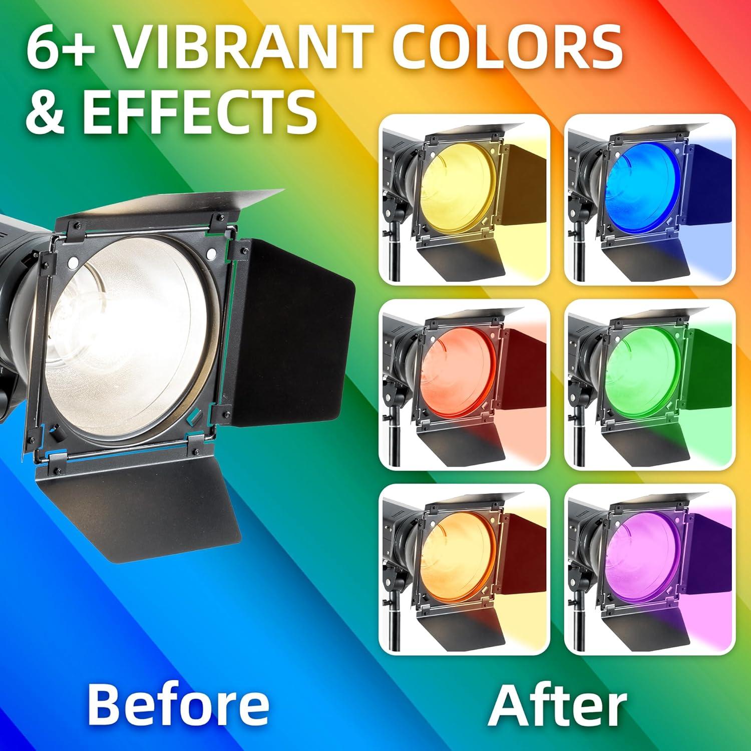 Filtros de Luz Lypumso Naranja 10.16cm x 6.1m Vinilo Autoadhesivo