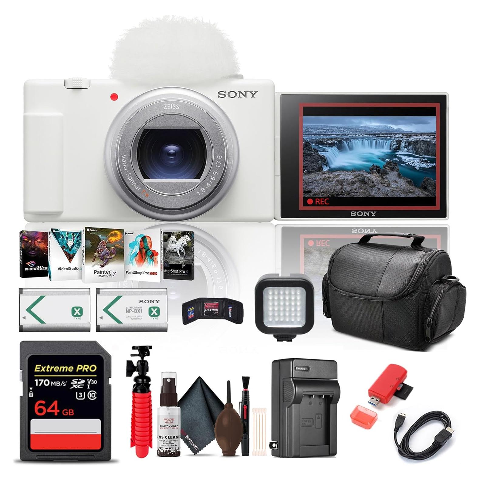 Cámara de Vlog Sony ZV-1 II Blanca 20.1MP 4K + Accesorios