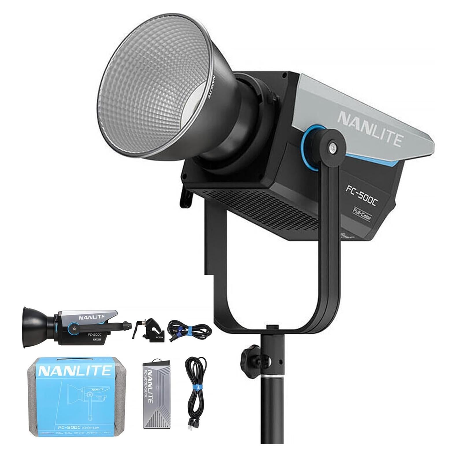 Luz LED RGB NANLITE FC-500C 520W Control App DMX CRI 96+