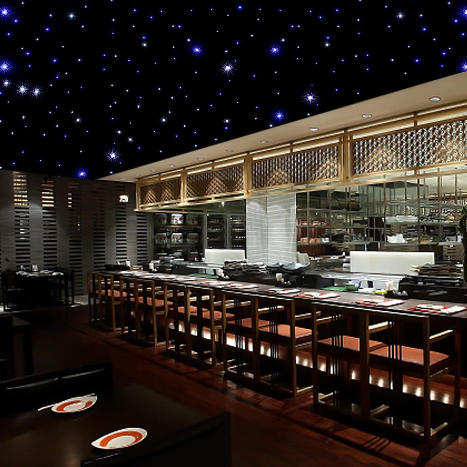 Telón de fondo LED 3m x 4m WUPYI Cielo Estrellado Azul y Blanco