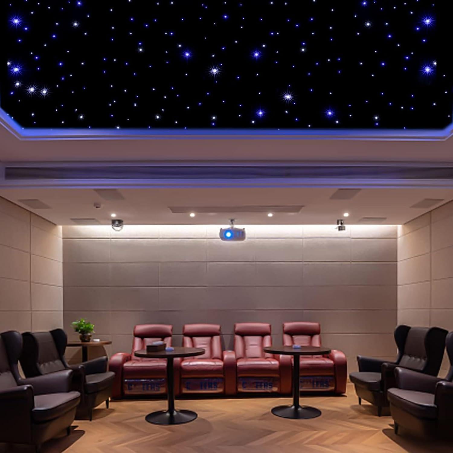 Telón de fondo LED 3m x 4m WUPYI Cielo Estrellado Azul y Blanco