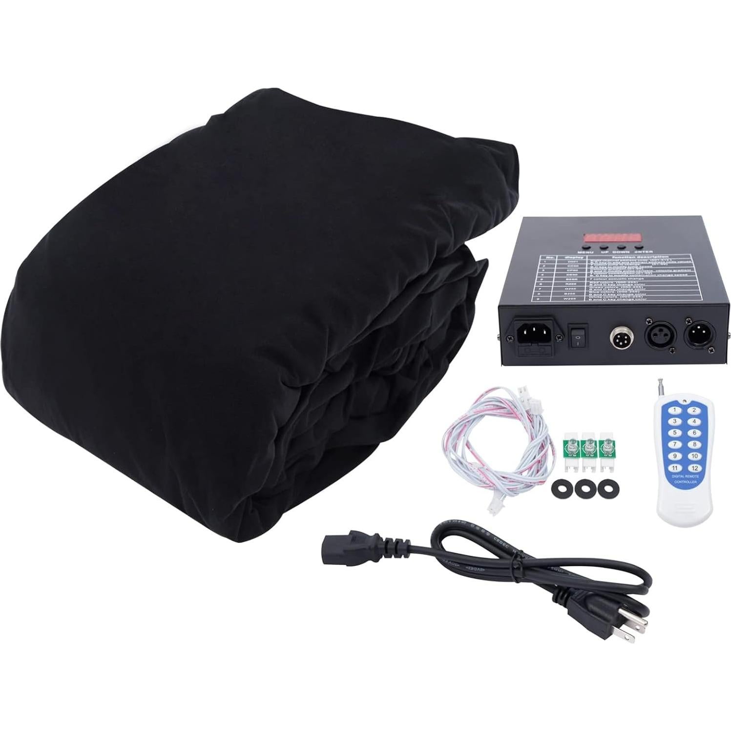 Telón de fondo LED 3m x 4m WUPYI Cielo Estrellado Azul y Blanco