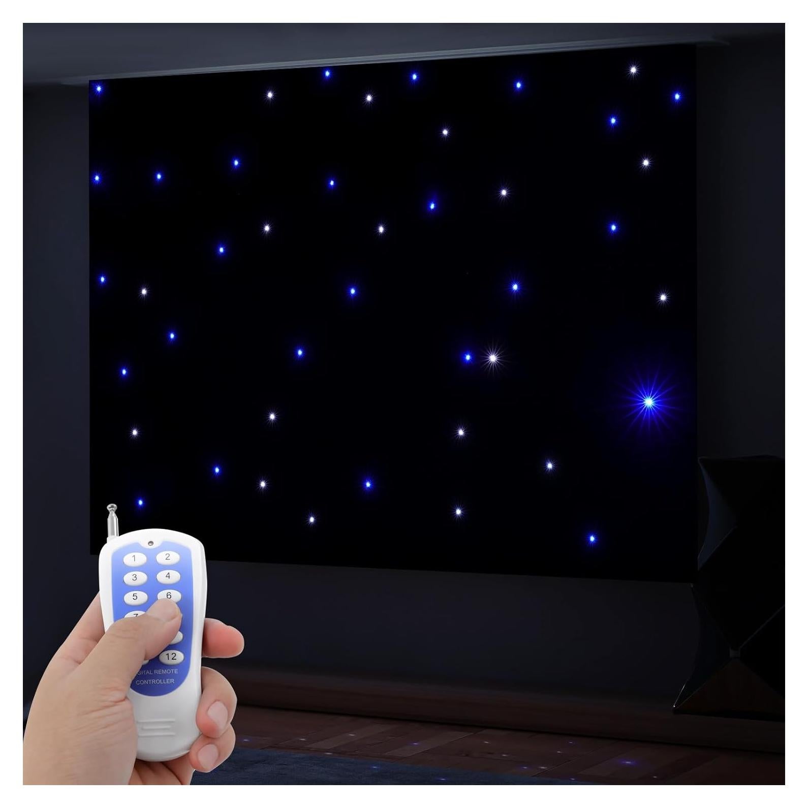 Fondo de Escenario LED 6x3m GEYOUTANG Cortina de Estrellas