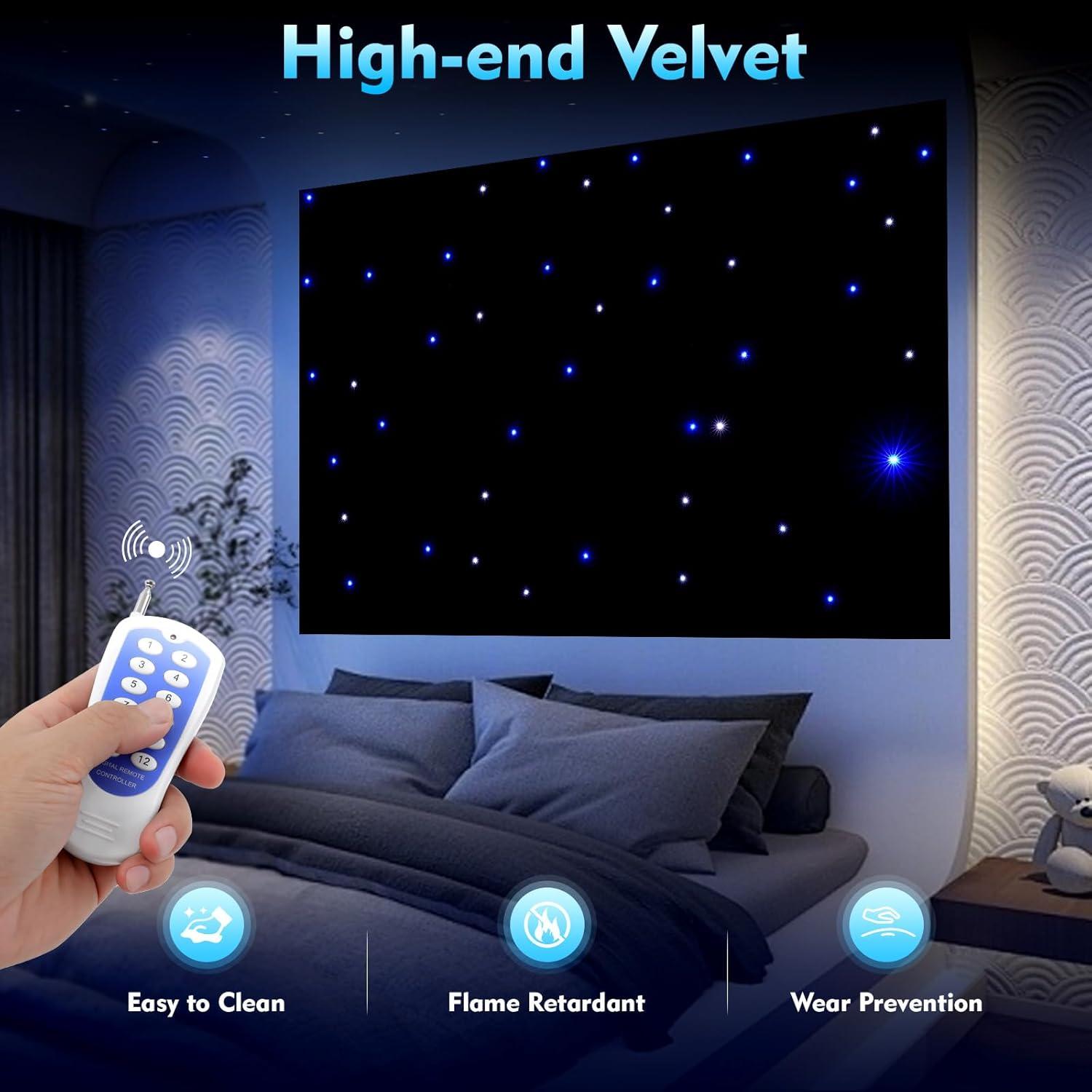 Fondo de Escenario LED 6x3m GEYOUTANG Cortina de Estrellas