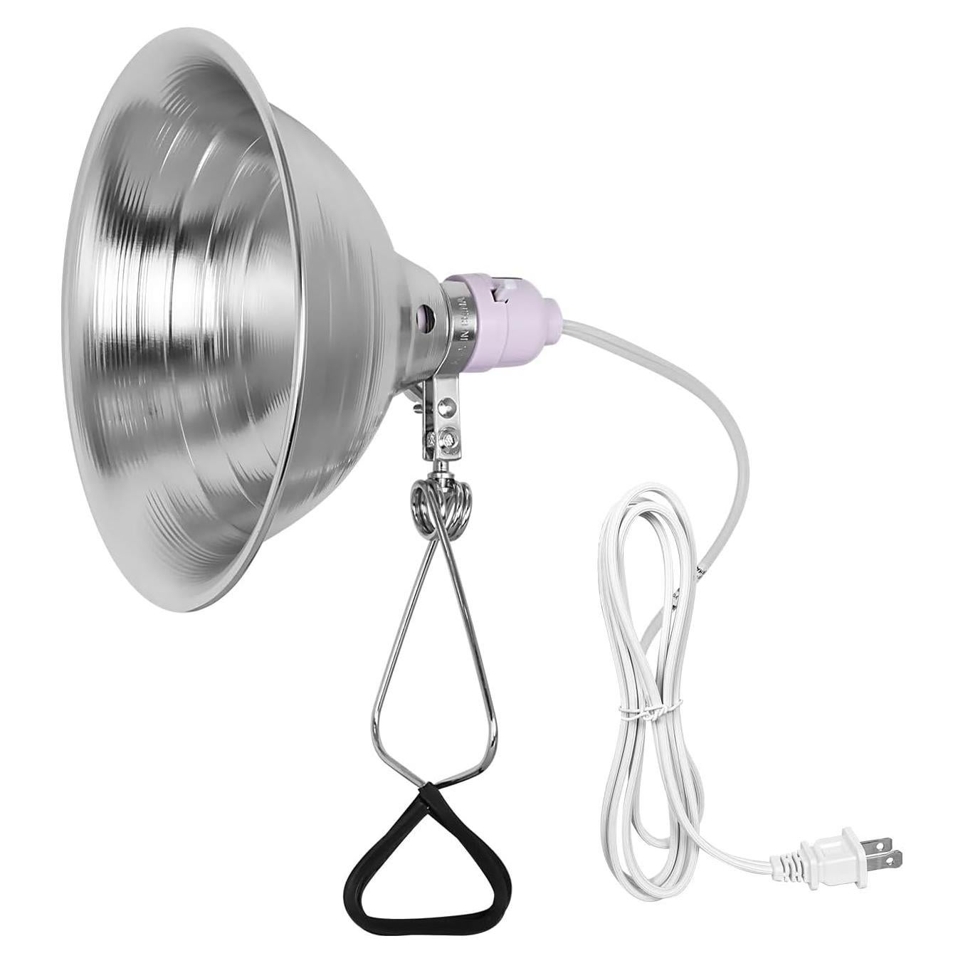 Lámpara de Abrazadera Simple Deluxe 150W Reflector Aluminio 22cm