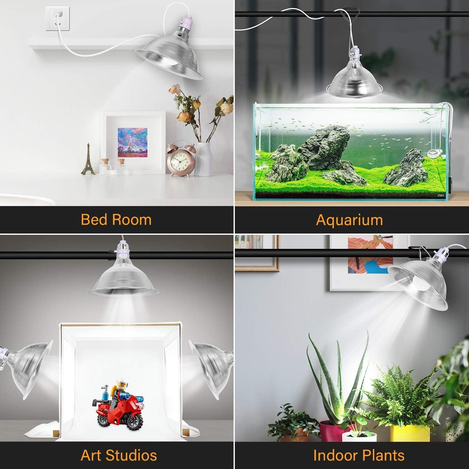 Lámpara de Abrazadera Simple Deluxe 150W Reflector Aluminio 22cm