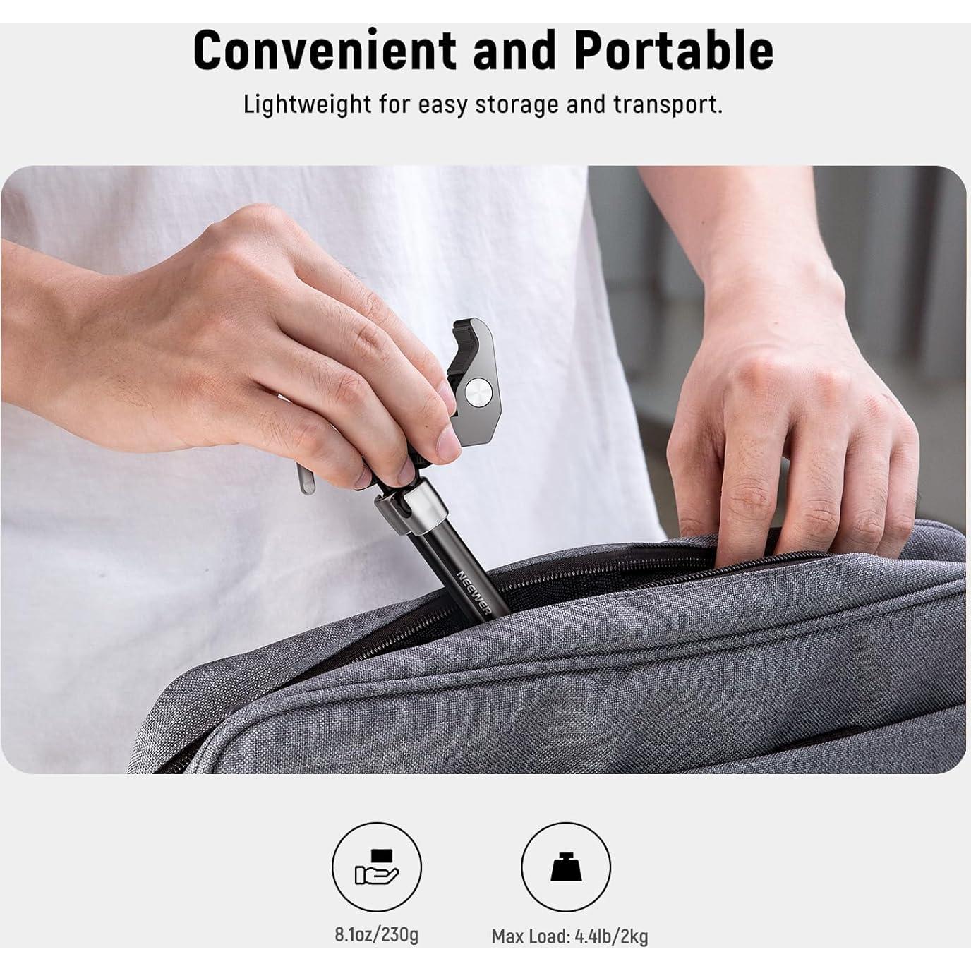 Brazo Mágico Ajustable NEEWER 25cm con Super Clamp y Tornillos