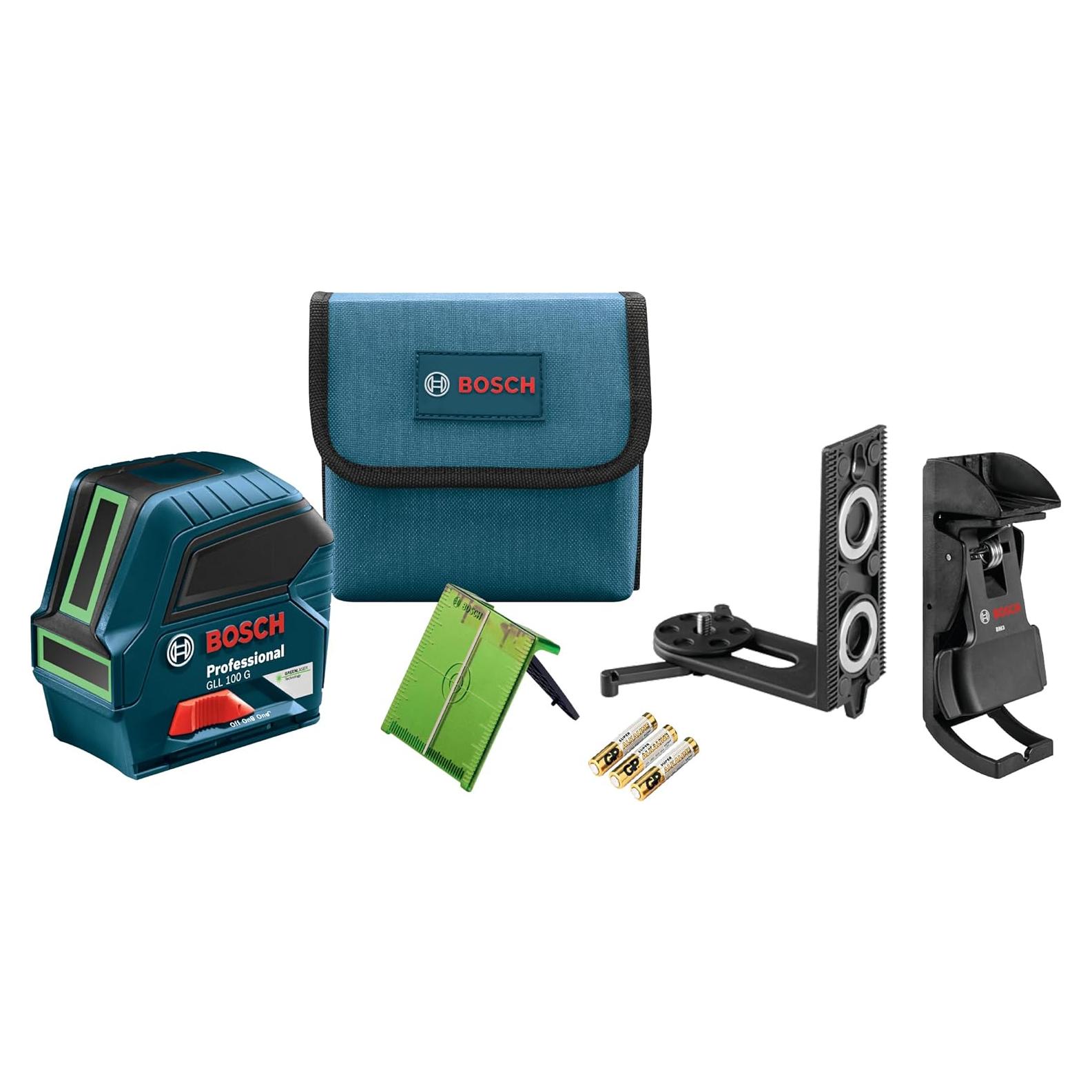 Láser de línea cruzada Bosch GLL 100 GX 30m auto-nivelante