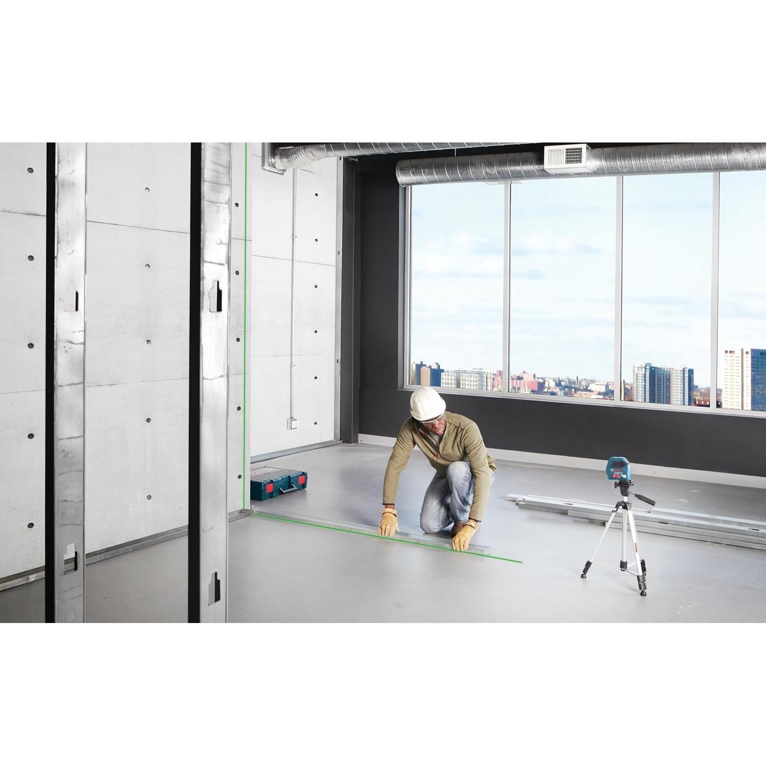 Láser de línea cruzada Bosch GLL 100 GX 30m auto-nivelante