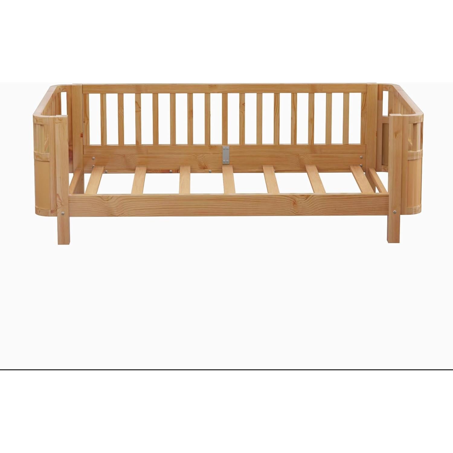 Cama Plataforma Gemela Aurnienofus con Barandillas Desmontables