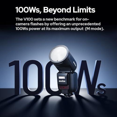 Flash Inalámbrico Godox V100N 100Ws para Cámara Nikon