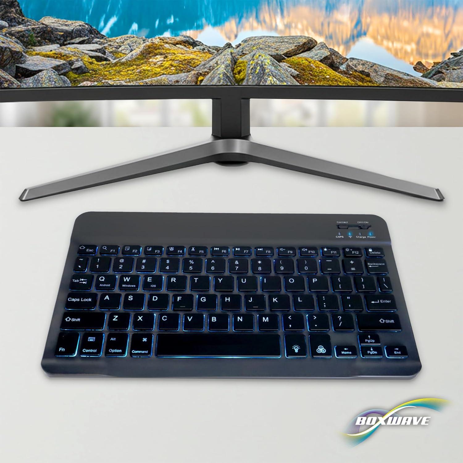 Teclado Bluetooth BoxWave SlimKeys Retroiluminado 7 Colores