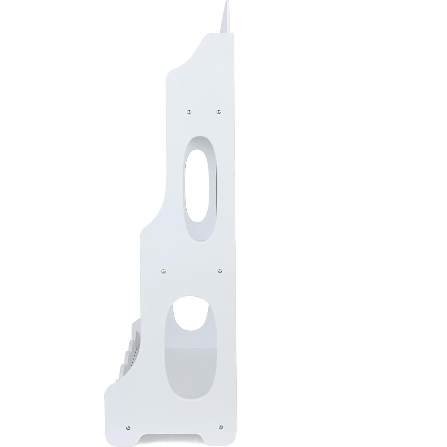 Estante de Libros de Madera AMMEHOELA 3 Niveles Blanco 80x25x85 cm