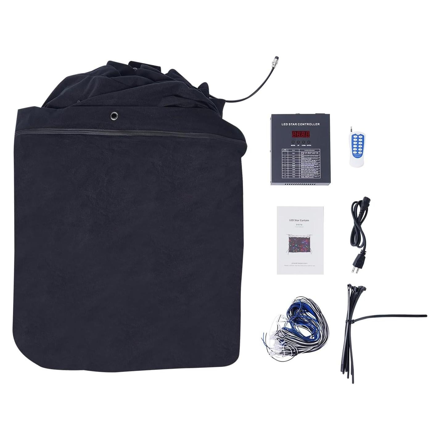 Cortina LED Estelar GuxiLian 6x3m Azul y Blanca para Eventos