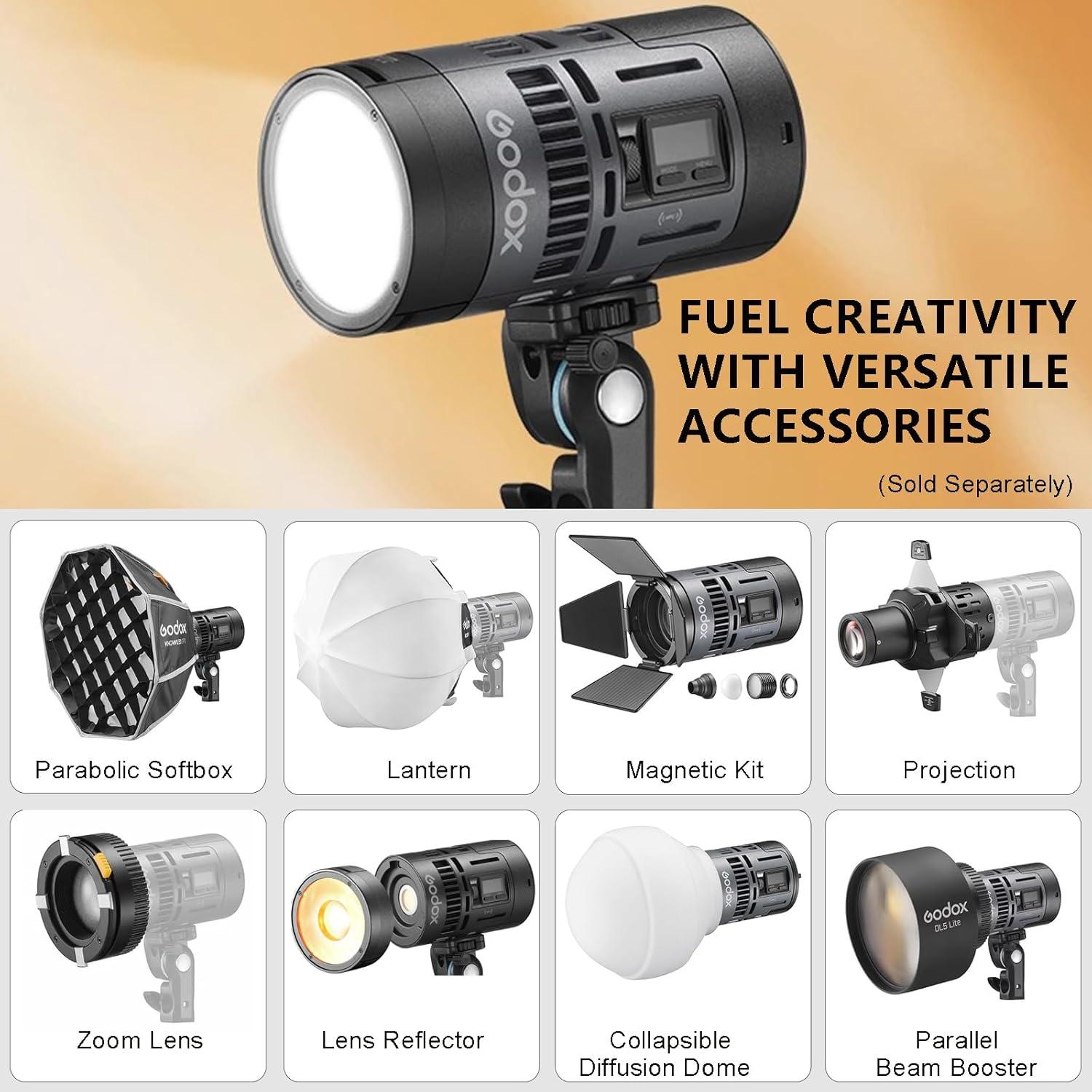 Kit de Luz LED Godox RS60Bi 60W Bicolor para Video y Fotografía