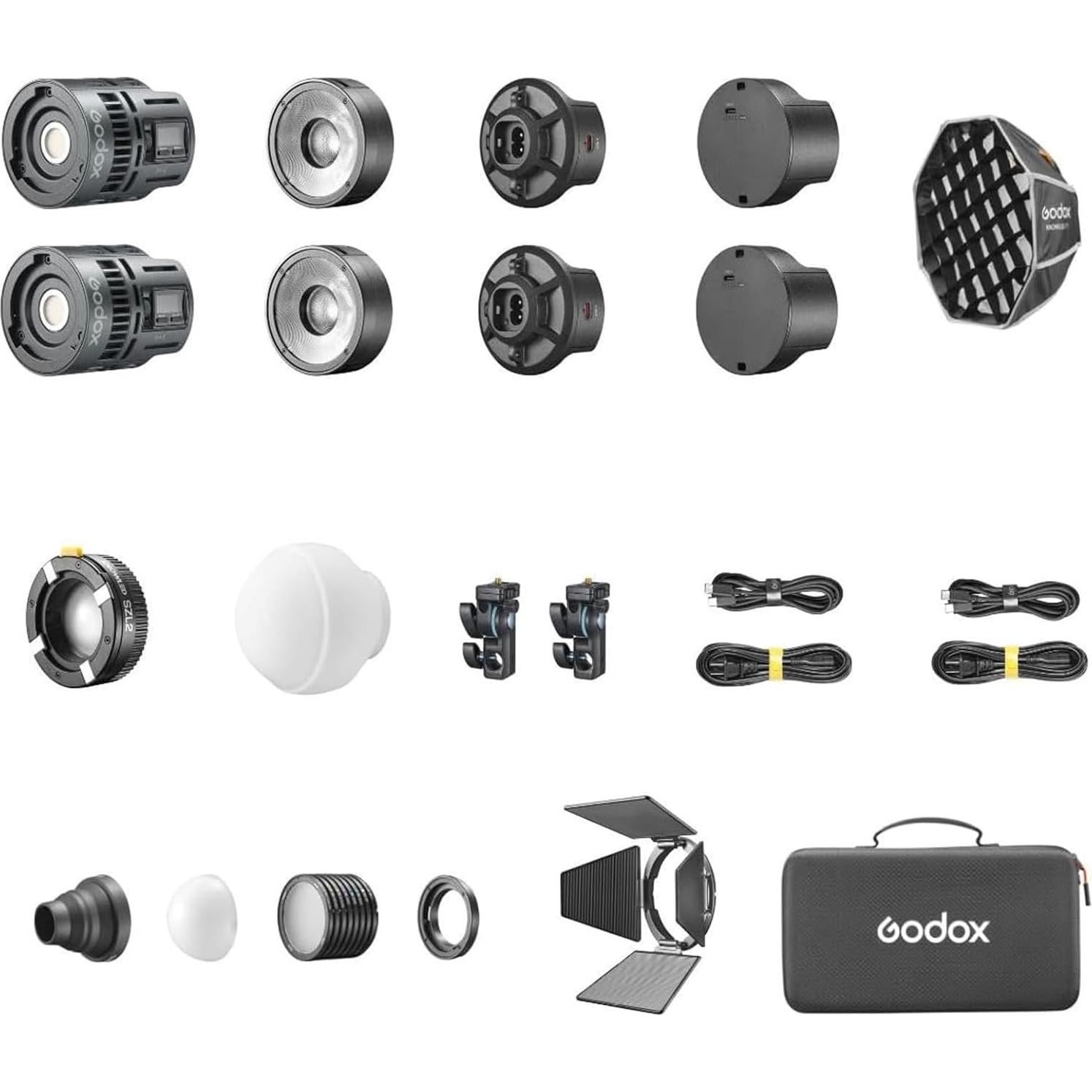 Kit de Luz LED Godox RS60Bi 60W Bicolor para Video y Fotografía