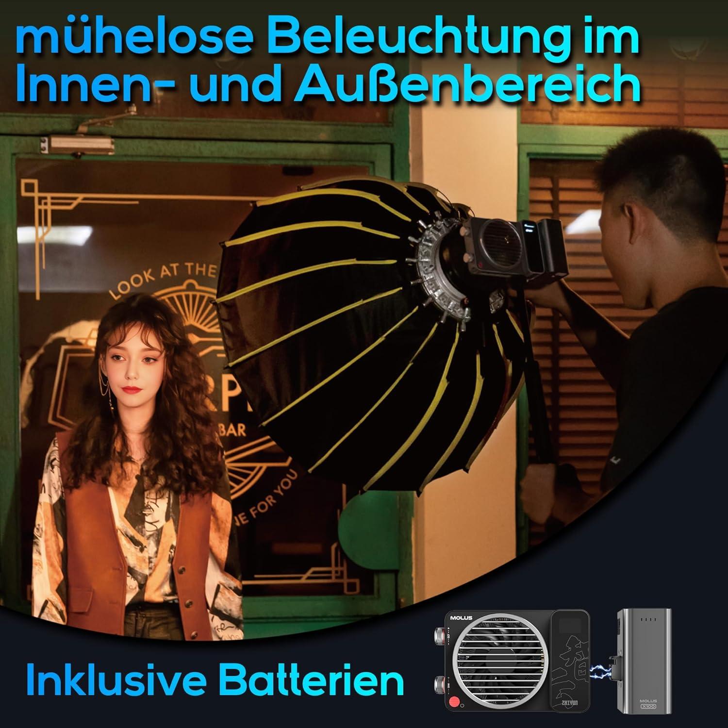 Luz LED Zhiyun MOLUS X100 PRO V2 100W Mini Foco Portátil