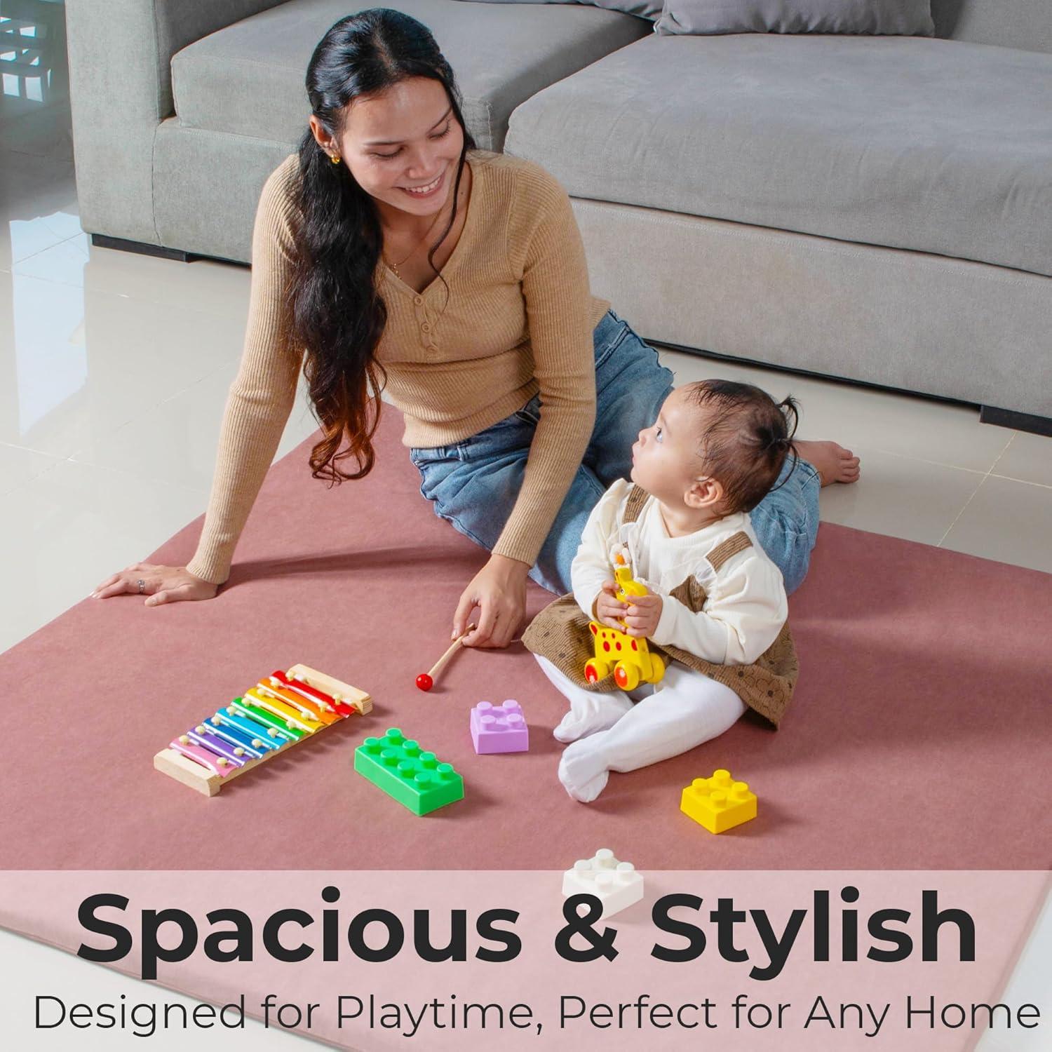 Alfombra de Juego Acolchada Primica 121.92x121.92 cm - Color Óxido