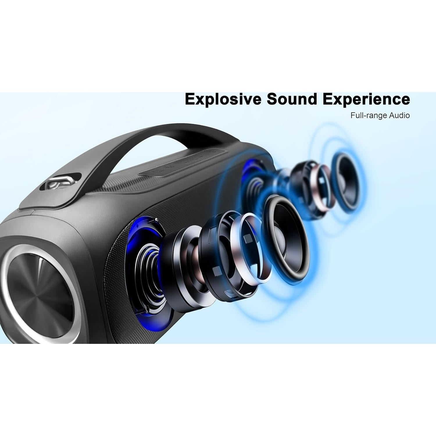 Altavoz Bluetooth Portátil Fisher Studio Pro IPX5 60W Estéreo