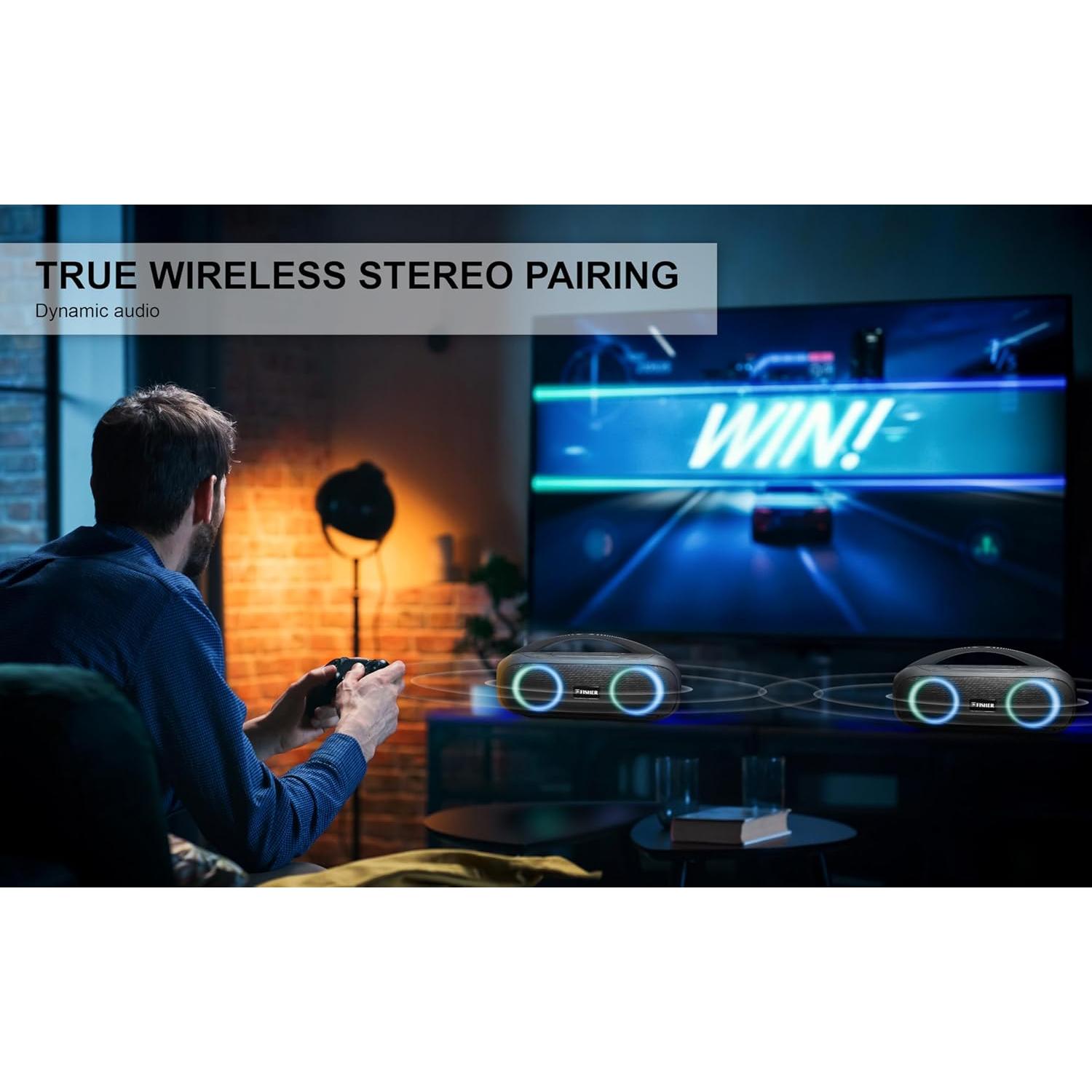 Altavoz Bluetooth Portátil Fisher Studio Pro IPX5 60W Estéreo