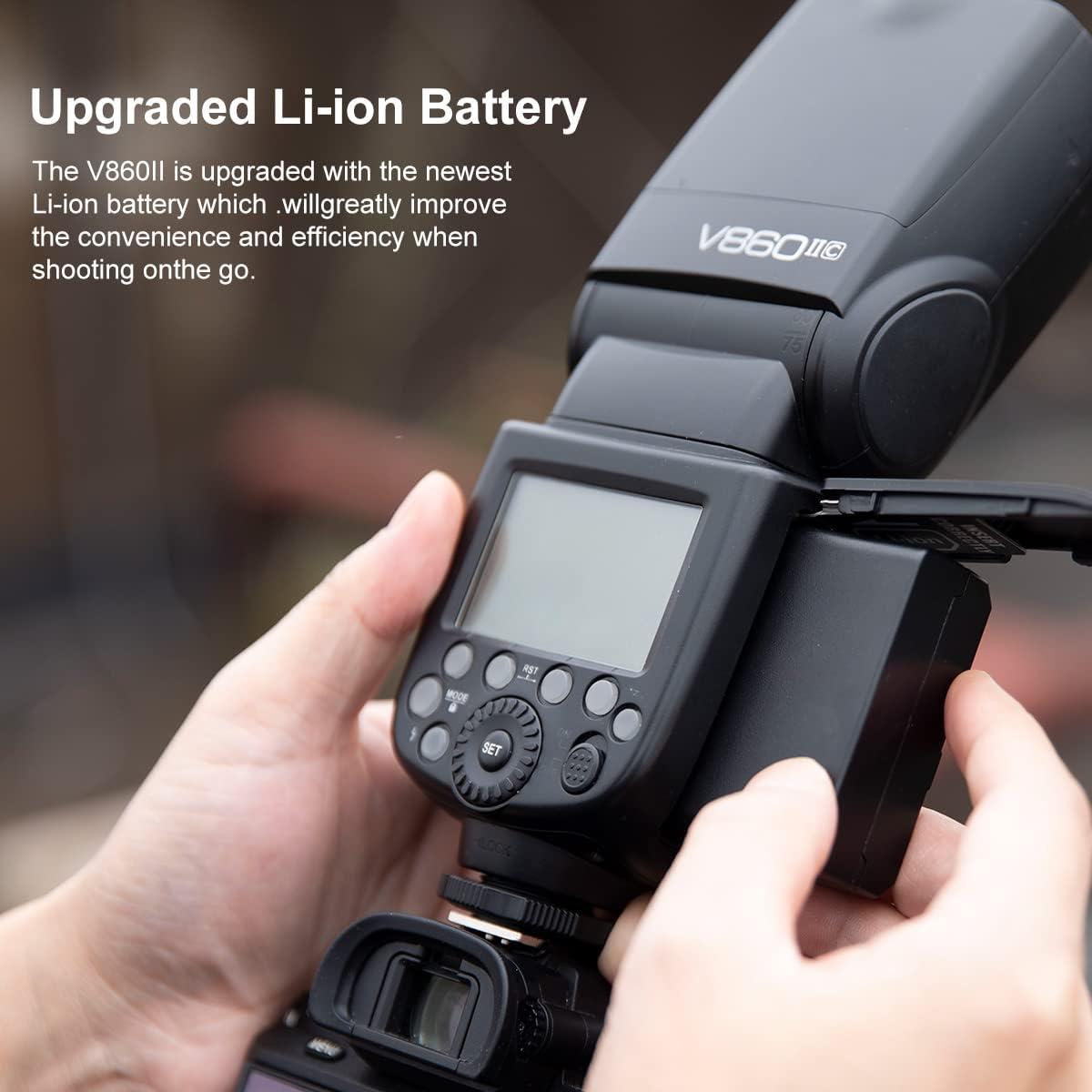 Flash Godox V860II-N TTL Speedlite para Nikon 2000mAh GN60