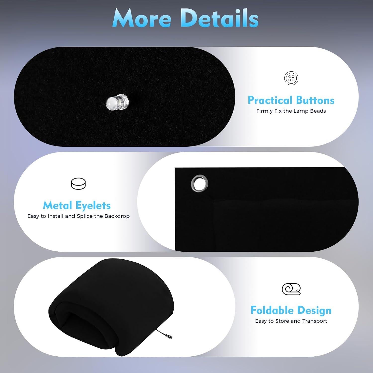 Cortina de Luces LED Estrella 6x3m ZERNEIL con Control Remoto