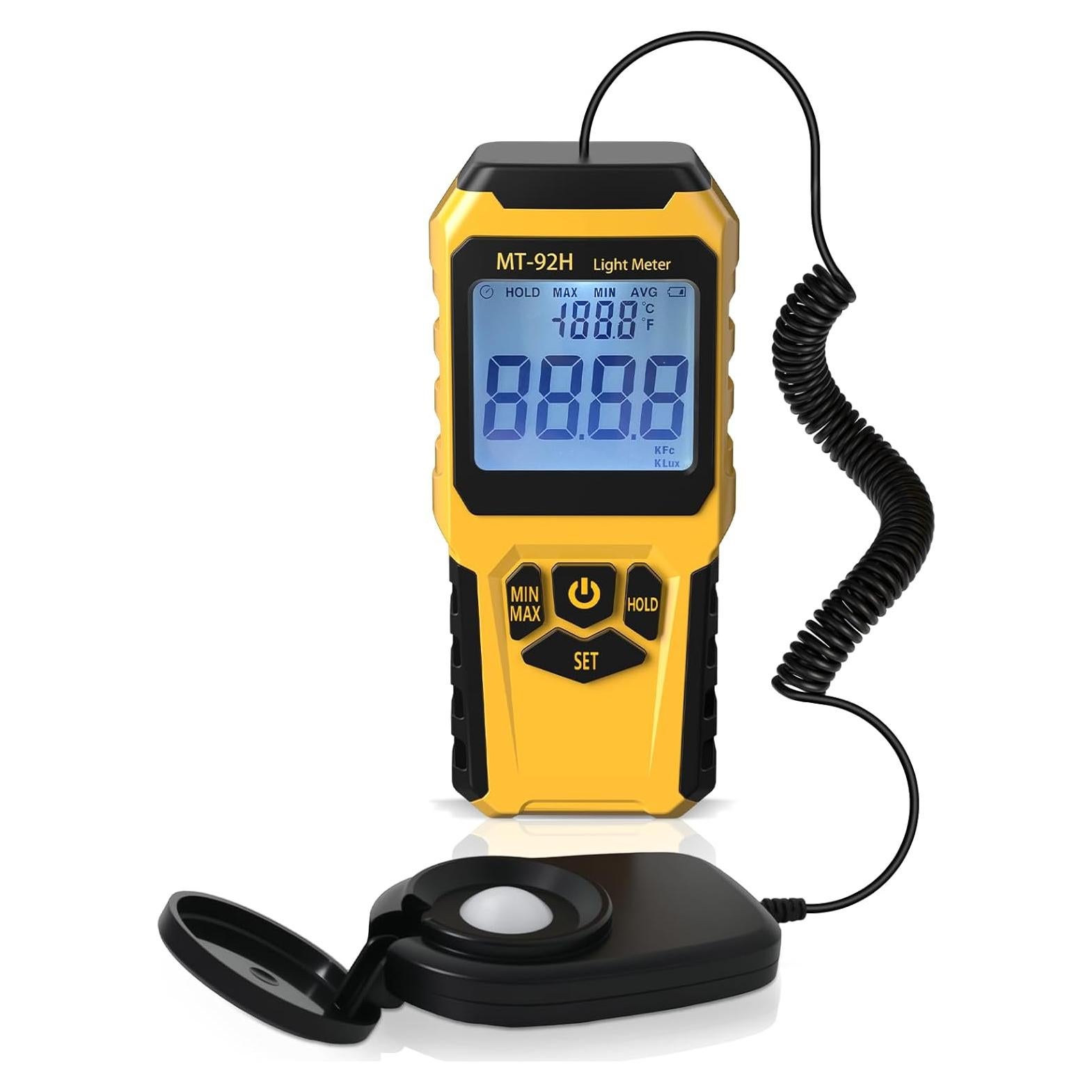 Medidor de Luz URCERI MT-92H 0-200,000 Lux Sensor Dividido