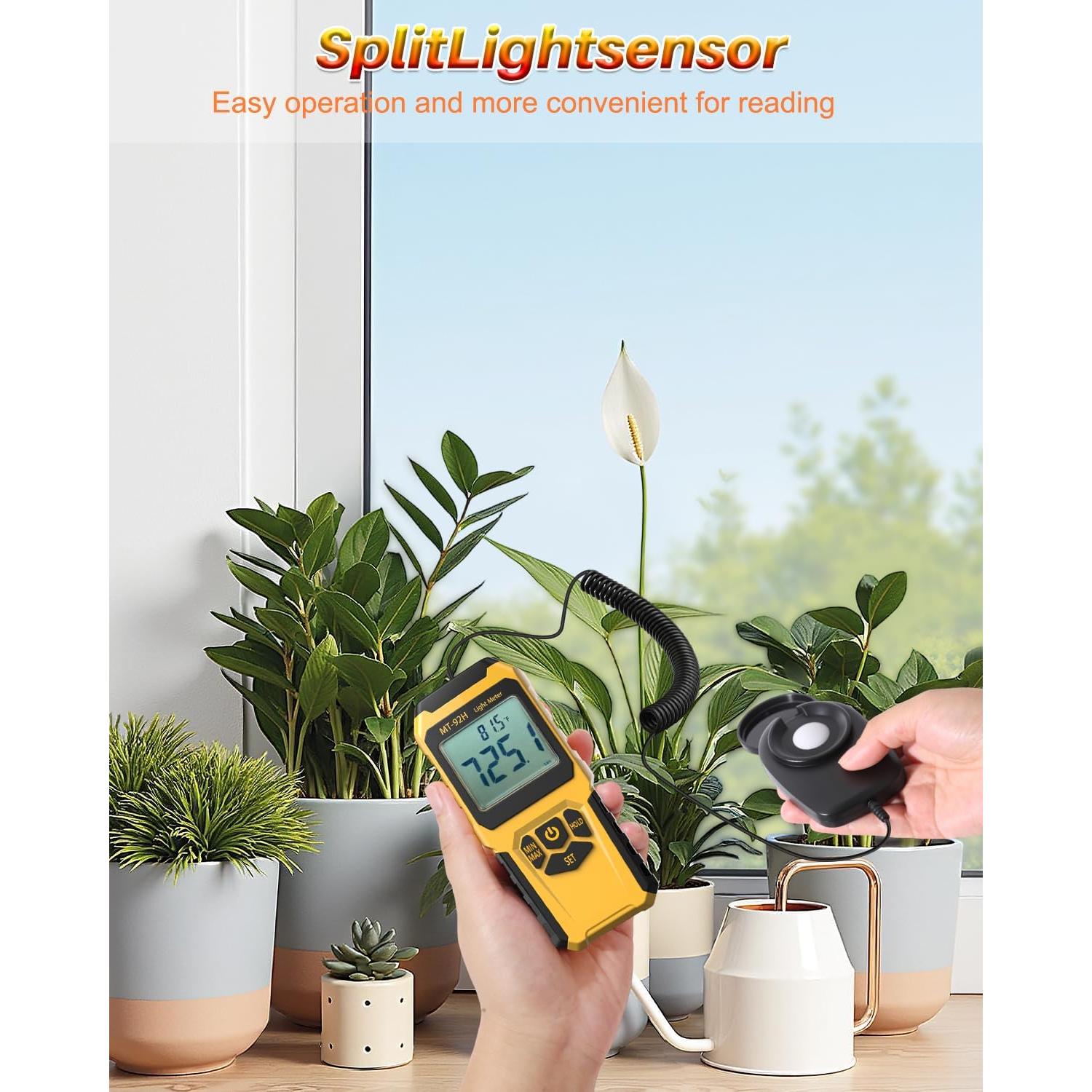 Medidor de Luz URCERI MT-92H 0-200,000 Lux Sensor Dividido