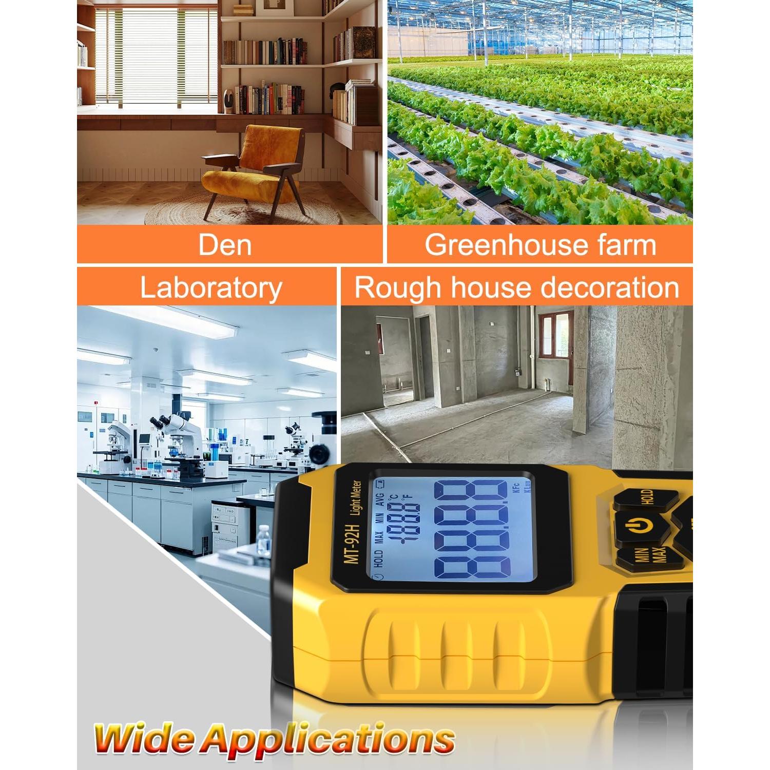 Medidor de Luz URCERI MT-92H 0-200,000 Lux Sensor Dividido