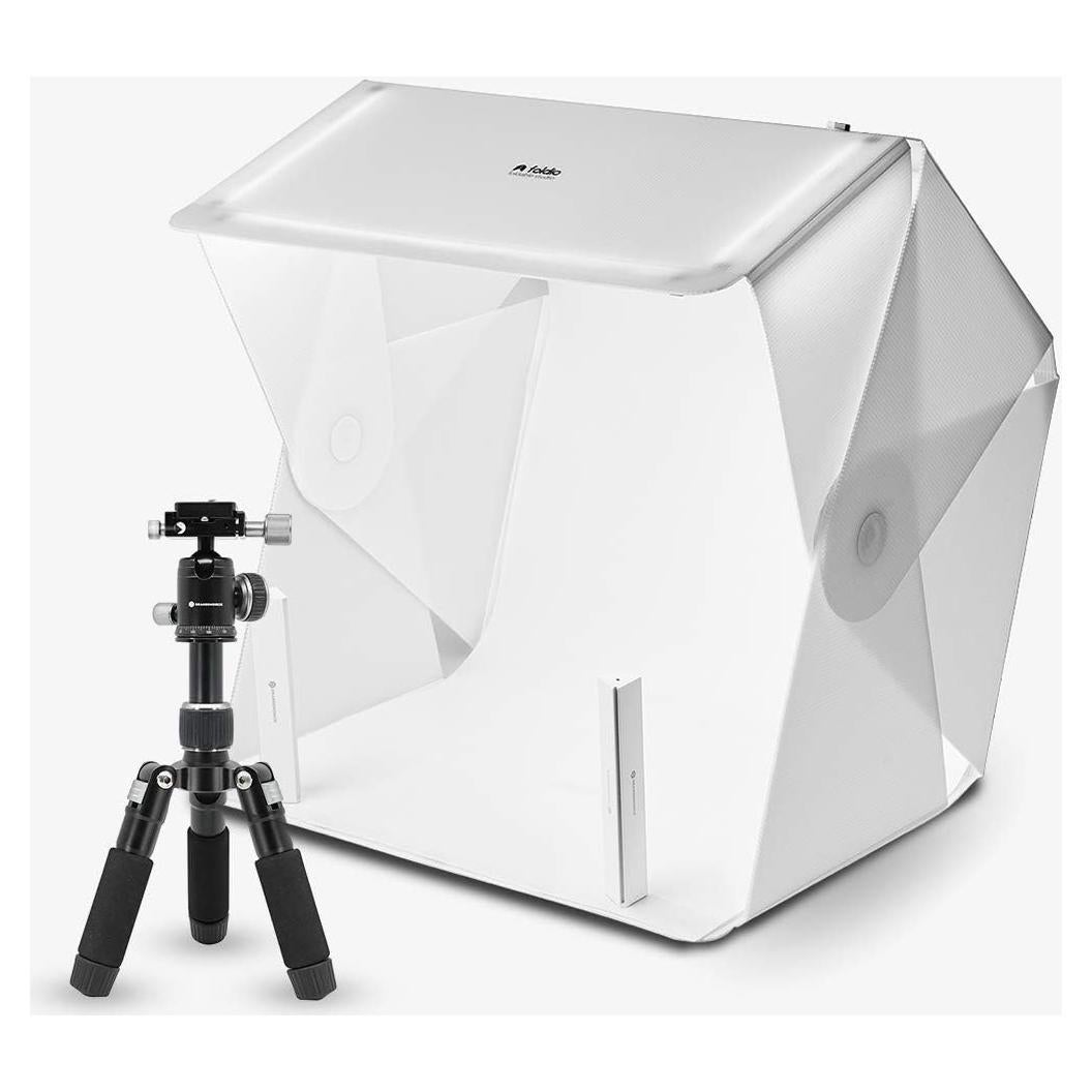 Estudio Fotográfico Plegable Foldio3 + Iluminación LED + Trípode