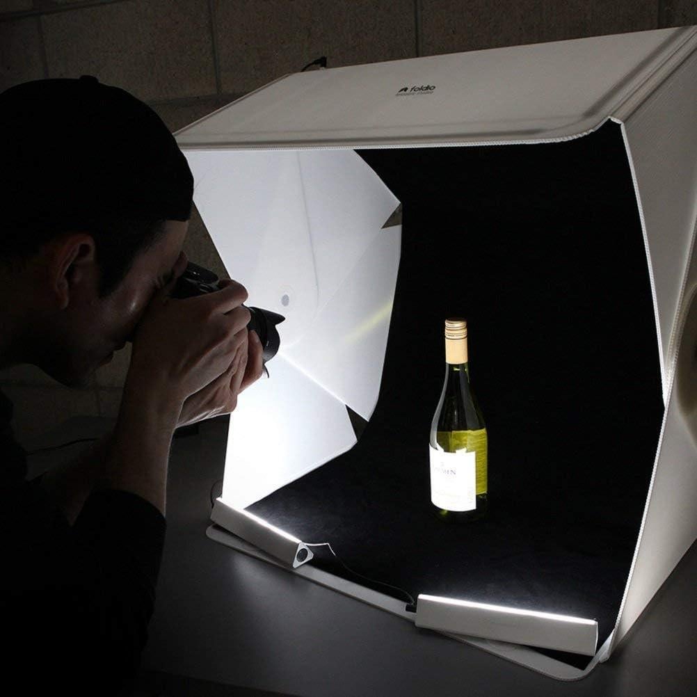 Estudio Fotográfico Plegable Foldio3 + Iluminación LED + Trípode