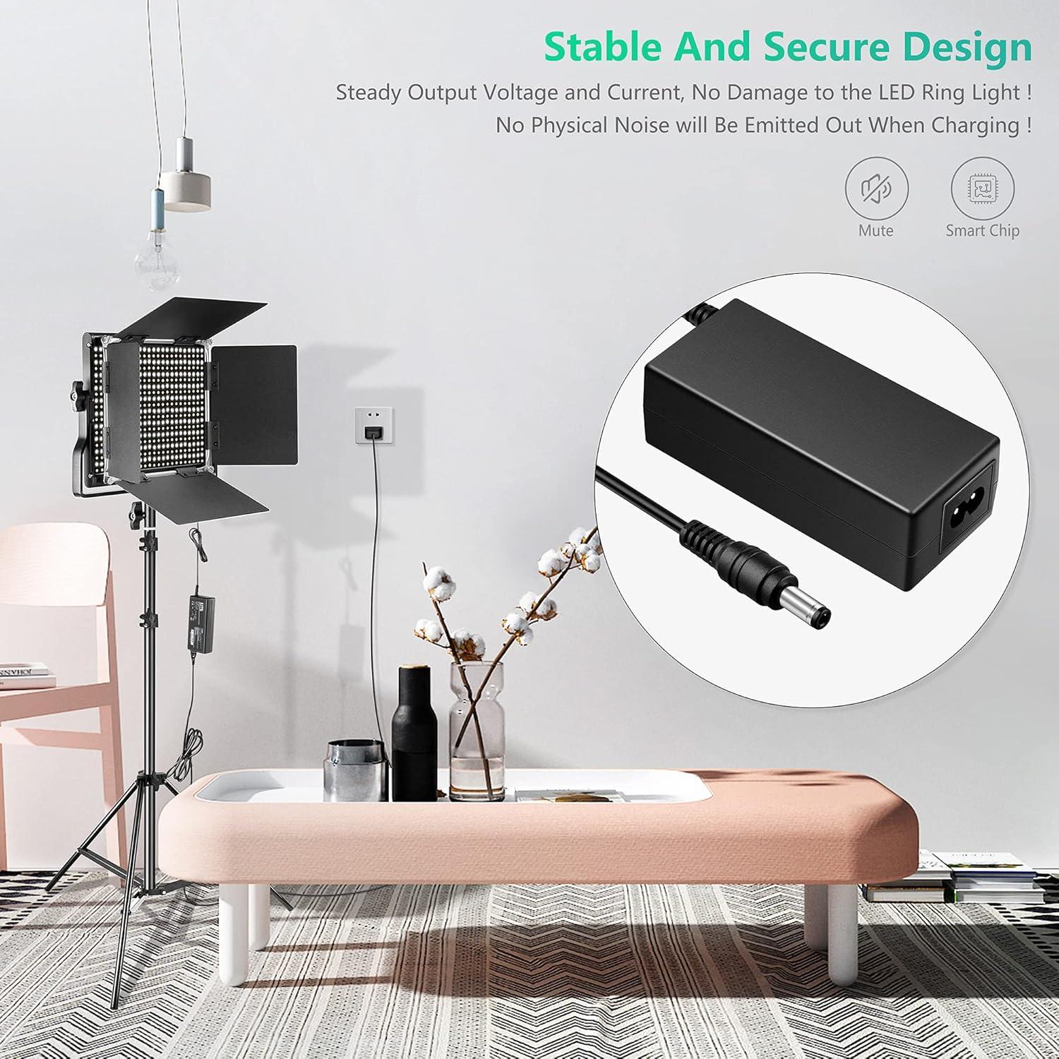 Adaptador de Alimentación FITE ON 12V 5A 60W para Neewer LED