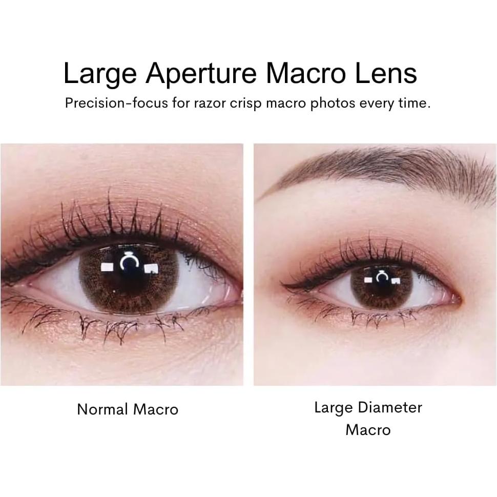 Lente Macro Clip-On 15x CosmoGlo con Luz LED Rosa